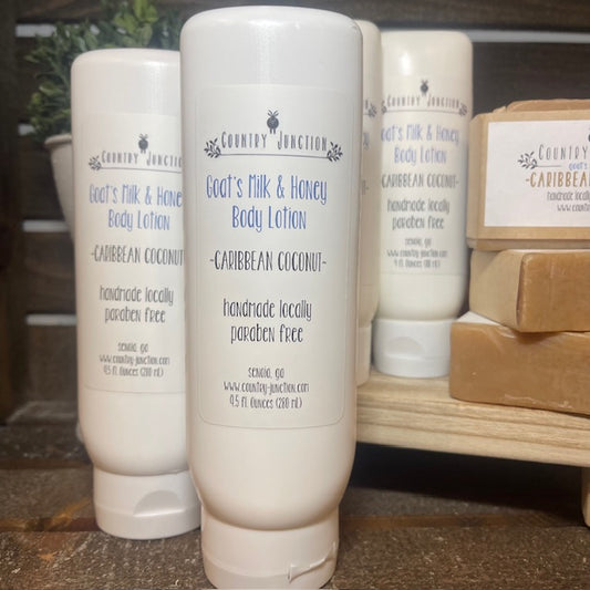 Goat's Milk & Honey Body Lotion, Caribbean Coconut