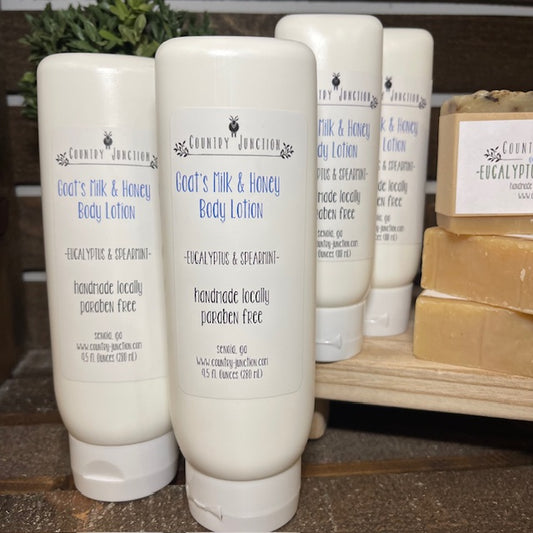 Goat's Milk & Honey Body Lotion, Eucalyptus & Spearmint