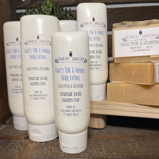 Goat's Milk & Honey Body Lotion – Eucalyptus & Spearmint