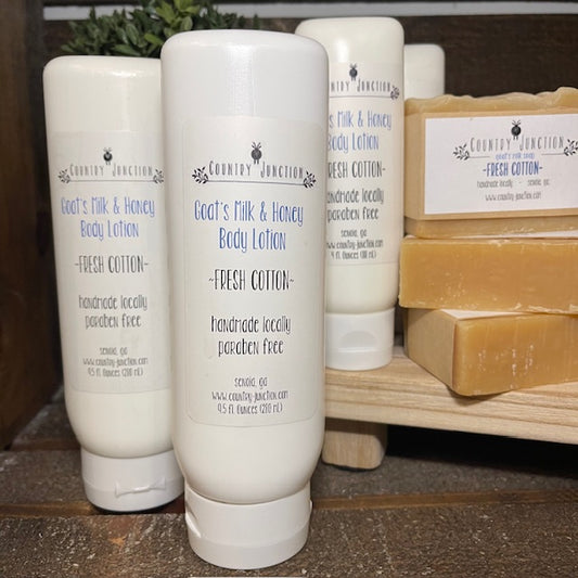 Goat’s Milk & Honey Body Lotion, Fresh Cotton