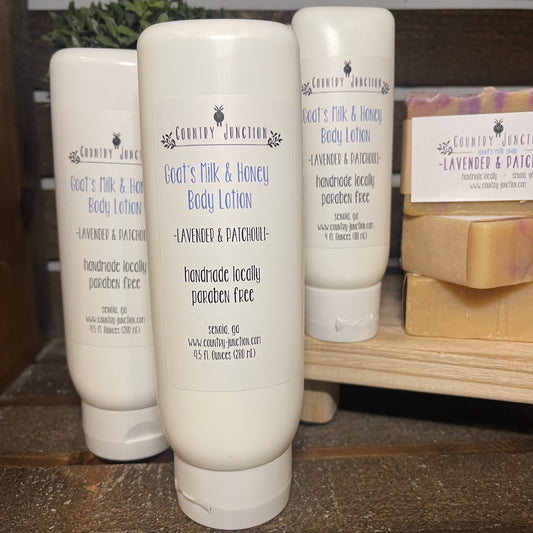 Goat’s Milk & Honey Body Lotion, Lavender & Patchouli