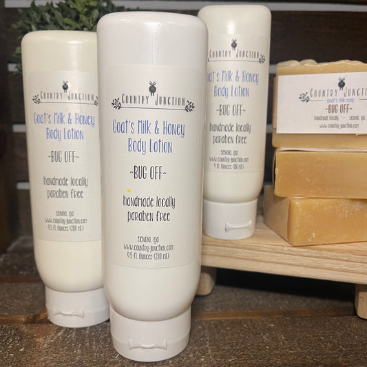 Goat’s Milk & Honey Body Lotion, Bug Off