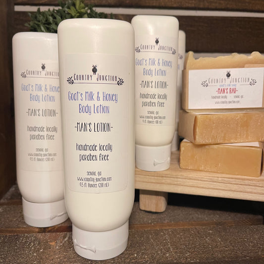 Goat’s Milk & Honey Body Lotion, Man's Lotion