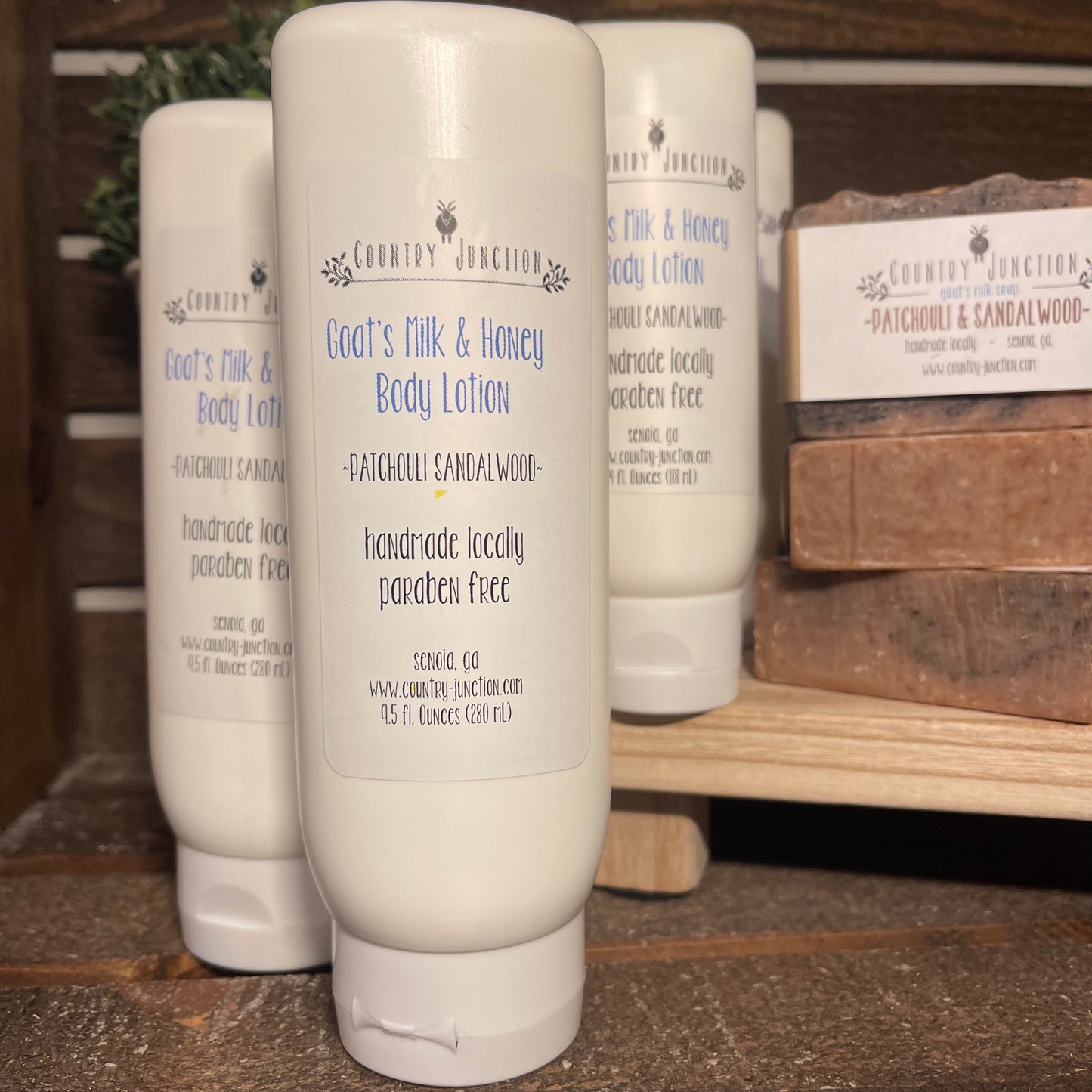 Goat’s Milk & Honey Body Lotion – Patchouli & Sandalwood